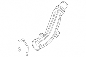 Air pipe right VW Tiguan 09-17 plastic