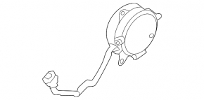 Cooling Fan Motor Right Nissan Rogue 21-21 2.5