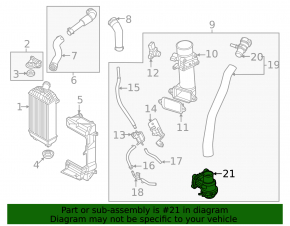 Intercooler vacuum valve Hyundai Santa FE 21-23 2.5T