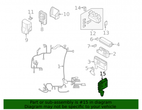 Infiniti FX35 FX45 03-04 dashboard fuse box BODY CONTROL