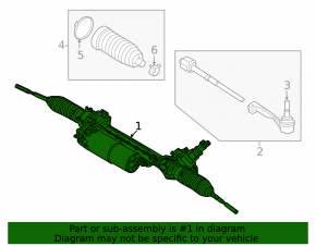 Power steering rack BMW 3 G20 20-26 B58 AWD M-Sport