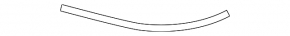 Left rear bumper molding for VW CC 09-12