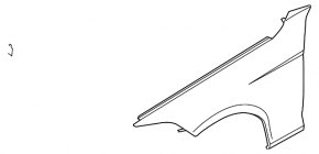 Front right wing BMW 3 GT F34 14-19