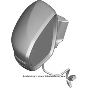 Side mirror left Chevrolet Bolt EV 22-23 7+2 pins, turn signal, heating, camera, BSM, chrome, black