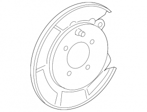 Rear right brake disc cover for Toyota Avalon 2012