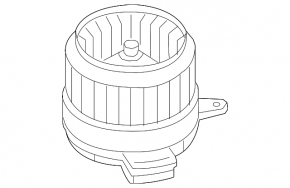 Fan motor heater Audi A6 C7 12-18