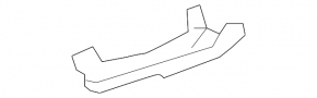 Right inner rear bumper bracket for Lexus GX460 10-23