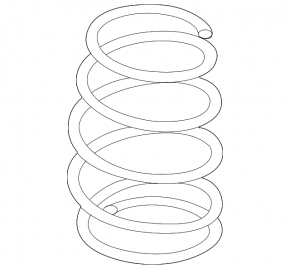 Nissan Leaf 18-24 rear left spring (40 kWh) yellow