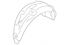 Subaru Ascent 19-26 rear left fender liner