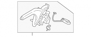 Parking brake lever Kia Forte 19-24 black