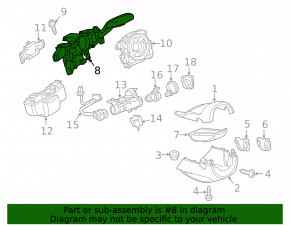 Steering column switch VW Golf 18-19 Alltrack
