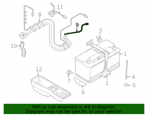 Positive battery terminal BMW X5 E70 07-13