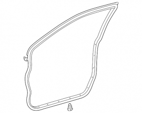 Lexus ES300 ES330 front right door seal