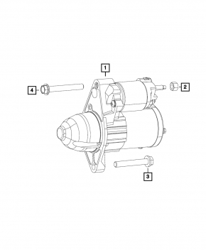 Starter Jeep Compass 17-22 2.4 chip defect