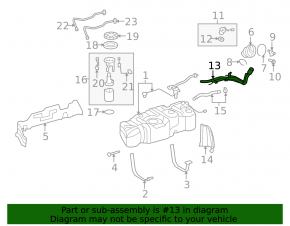Fuel filler neck for Toyota Sequoia 08-16