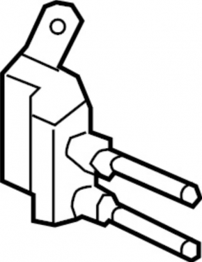 Upper rear left door hinge Infiniti QX50 19-24
