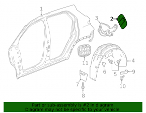 Fuel filler door Chevrolet Equinox 18- LYX, LSD