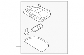 Subaru Outback 22-25 rear light for sunroof