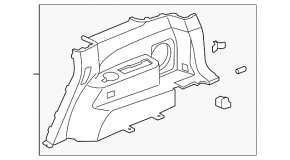 Left fender flare for Acura MDX 2007-2009
