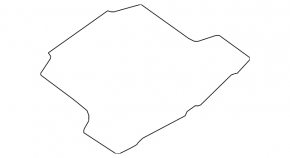 Trunk floor Nissan Maxima A36 16-23 black