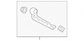 Rear bumper mount left Kia Niro 17-22