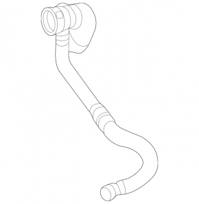 Upper cooling pipe Mercedes GLE 63 16-19 5.5