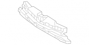 Mercedes C-class W205 19-21 front bumper central absorber without radar