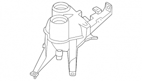Cooling expansion tank Mercedes EQB-class X243 22-25