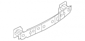 Rear bumper reinforcement Mazda 3 14-18 BM rusty