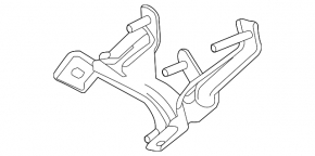 ABS bracket Ford Edge 15-24 lower