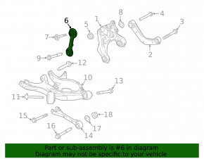 Rear Left Vertical Lever Ford Edge 15-24