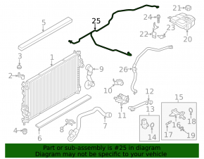 Cooling pipe return Ford Escape MK3 13-16 1.6t
