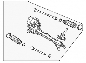 Steering rack Ford C-max MK2 13-18 wedge, for spare parts