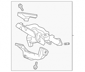 Exhaust manifold with catalytic converter Mazda CX-30 20-21 2.5