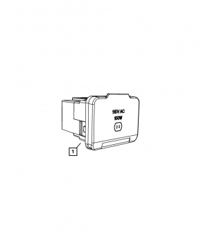 Jeep Compass 11-16 Center Console Socket