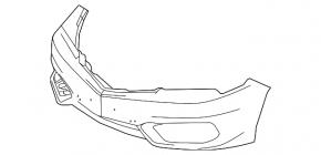 Bare front bumper Acura ILX 16-19 rest