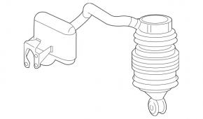 Rear left air spring for Mercedes W211 E550