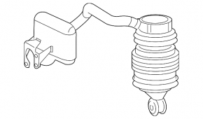 Air spring rear left Mercedes W211 E550