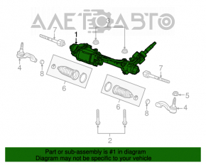 Cadillac CTS 14-rwd steering rack