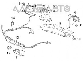 Right engine mount for Chevrolet Camaro 2016-2018 2.0T