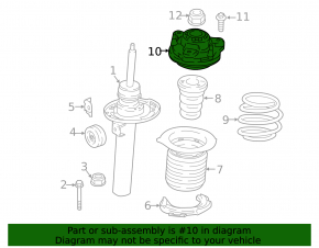 Front right shock absorber support BMW X3 G01 20-24 M