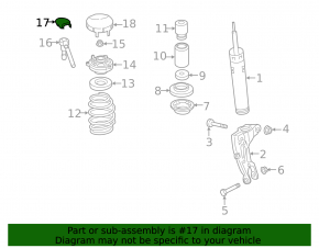 Front left air shock absorber cover for Audi E-Tron 19-23