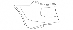 Rear bumper bare left BMW X5 G05 19-23