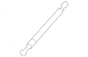 Left hood shock absorber for Mini Cooper Clubman R55 07-14