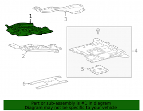 Right engine guard for Toyota Land Cruiser 2008-2021