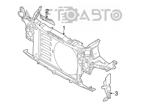 Radiator deflector left Mini Cooper Clubman R55 07-14