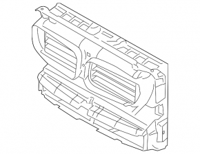 Radiator deflector blinds assembly for BMW 5 F10 11-13