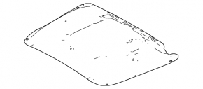 Lexus IS 14-20 hood insulation is dented