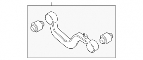 Upper rear left control arm VW Beetle 12-19