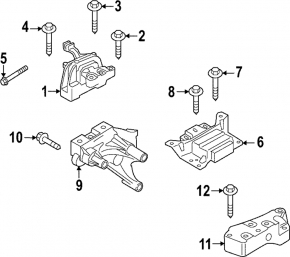 Right engine mount for Audi A3 25-25